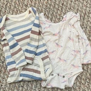 Striped and Unicorn Baby Onesies